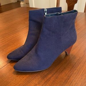 Loft Navy Booties, Sz 9